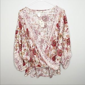 NWT and the why floral boho top